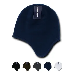 Decky 616 - Helmet Beanie, Fleece Lined Knit Cap