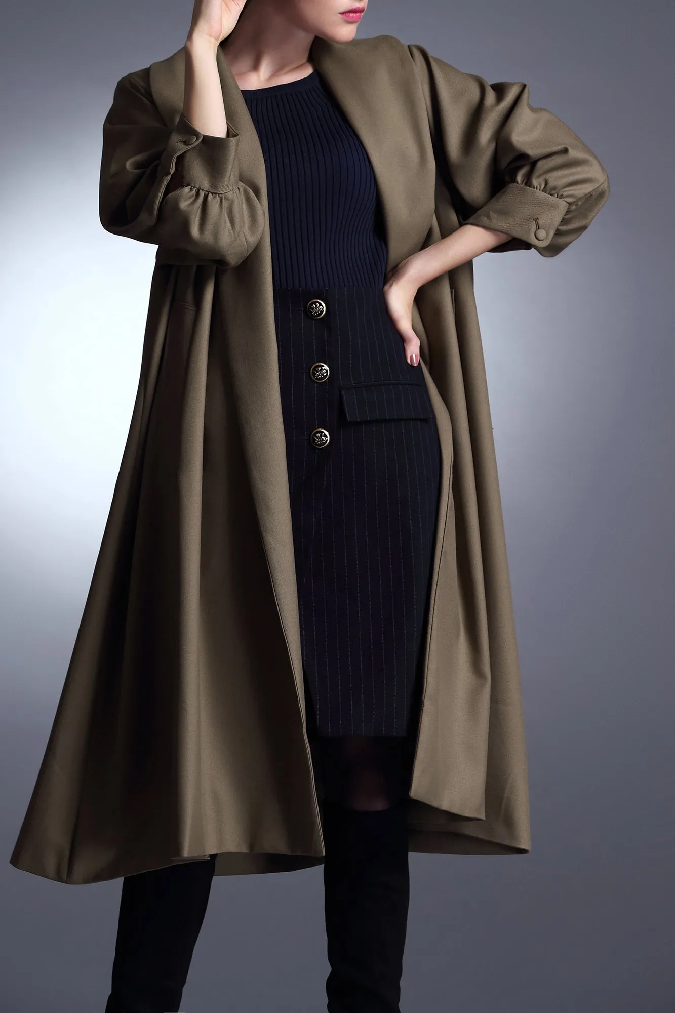 DL Modern Bubble Trench Coat