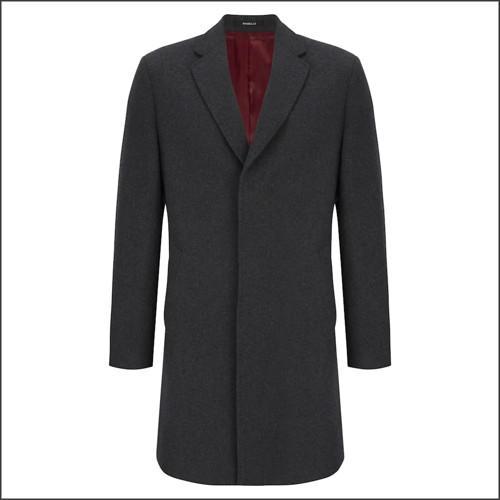 Douglas Dark Grey Bremner Tailored Overcoat<>