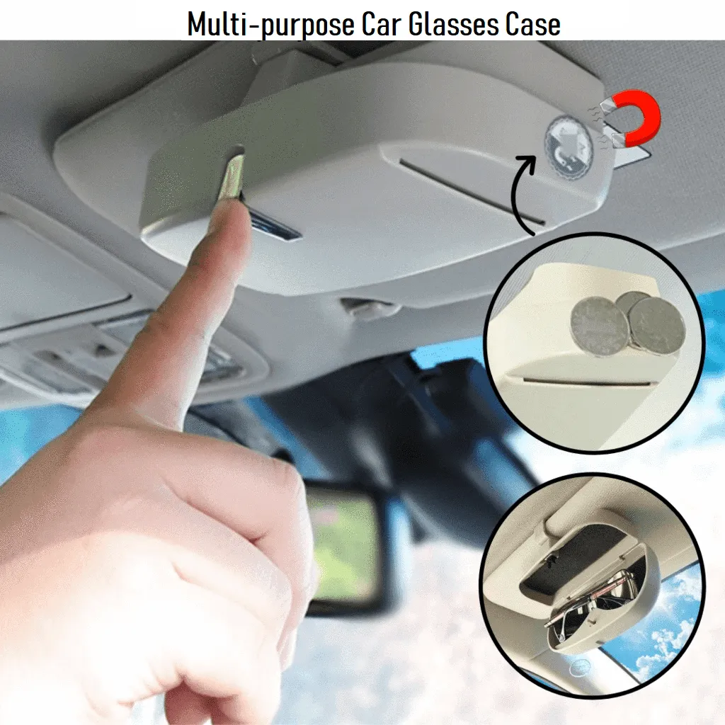 Easy Access - Multi-purpose Car Glasses Case