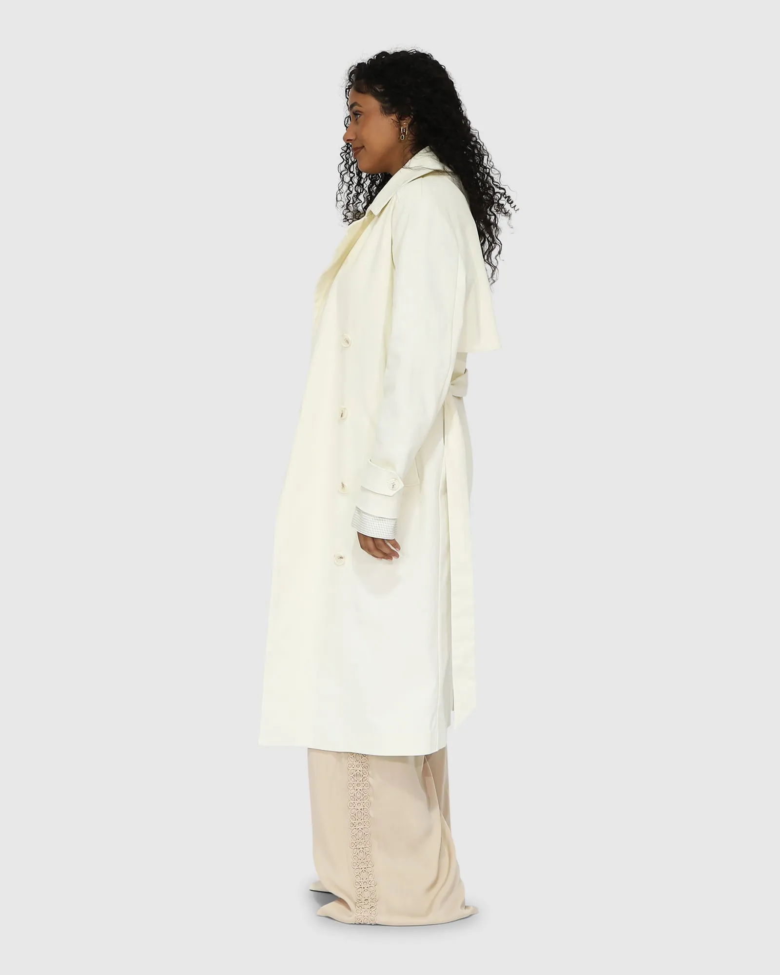 Empirical Trench Coat - Cream