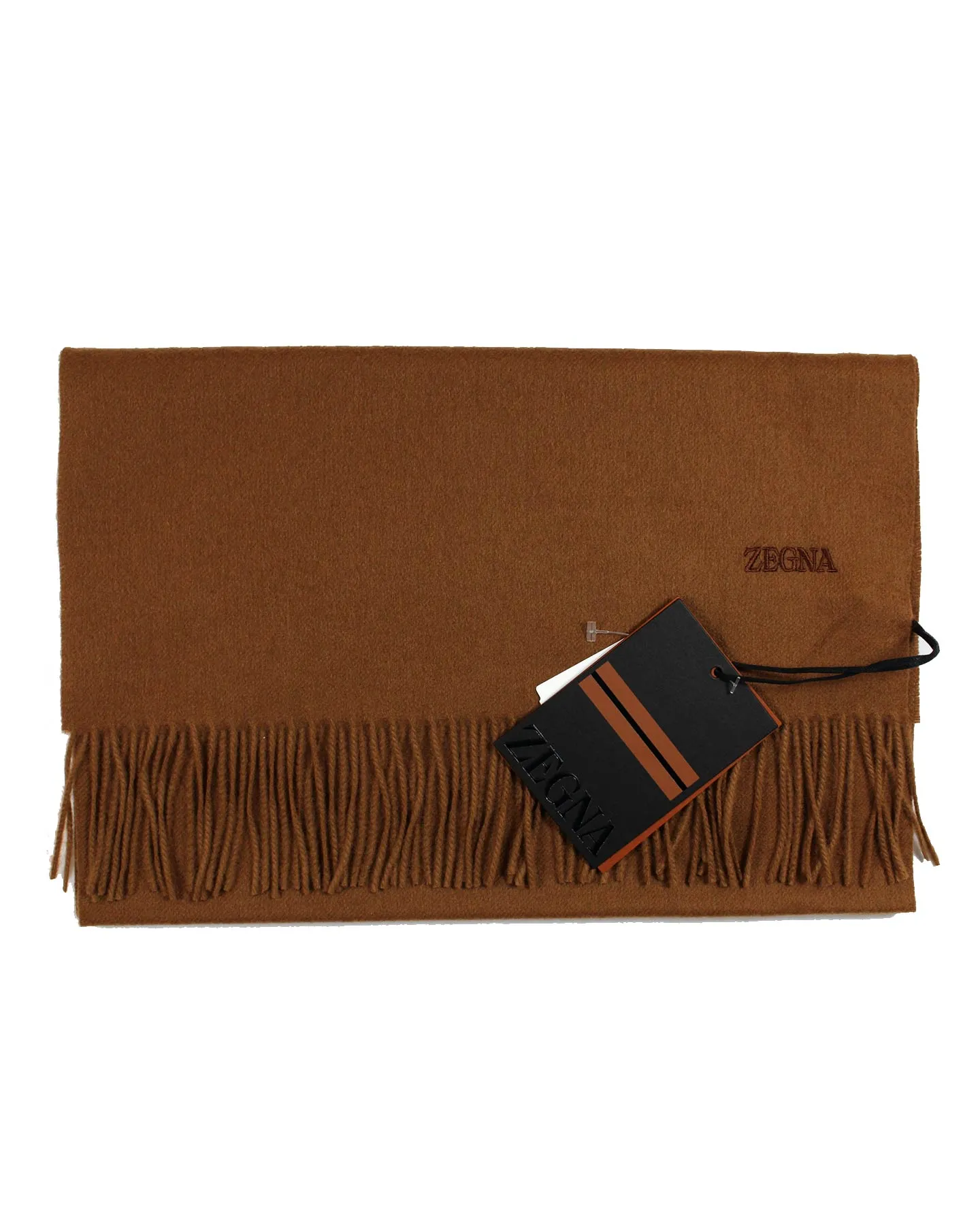 Ermenegildo Zegna Camel Scarf Oasi Cashmere SALE