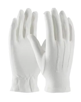 Formal White 100% Cotton Parade Gloves with Swickle Decorative Back