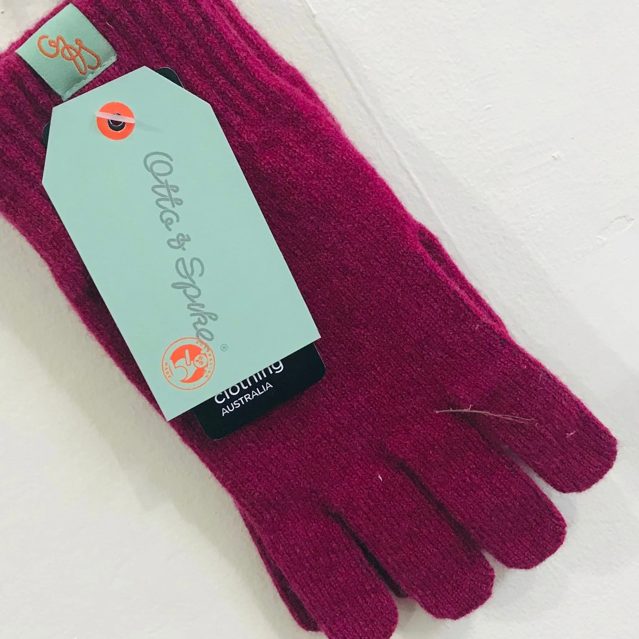 Full Finger Gloves - Lambswool - Rosehip Pink