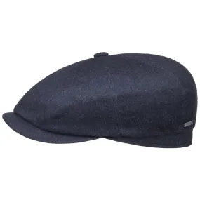 Hatteras Uni Cashmere Silk Flat Cap by Stetson