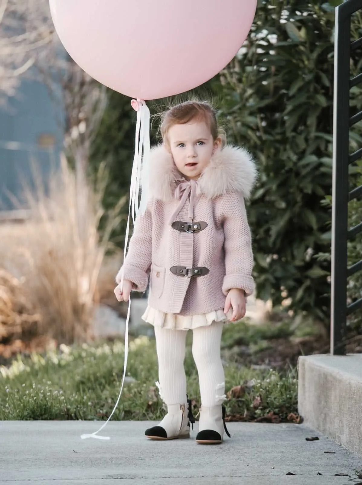 Honeycomb Dusty Pink Cashmere Pram Coat