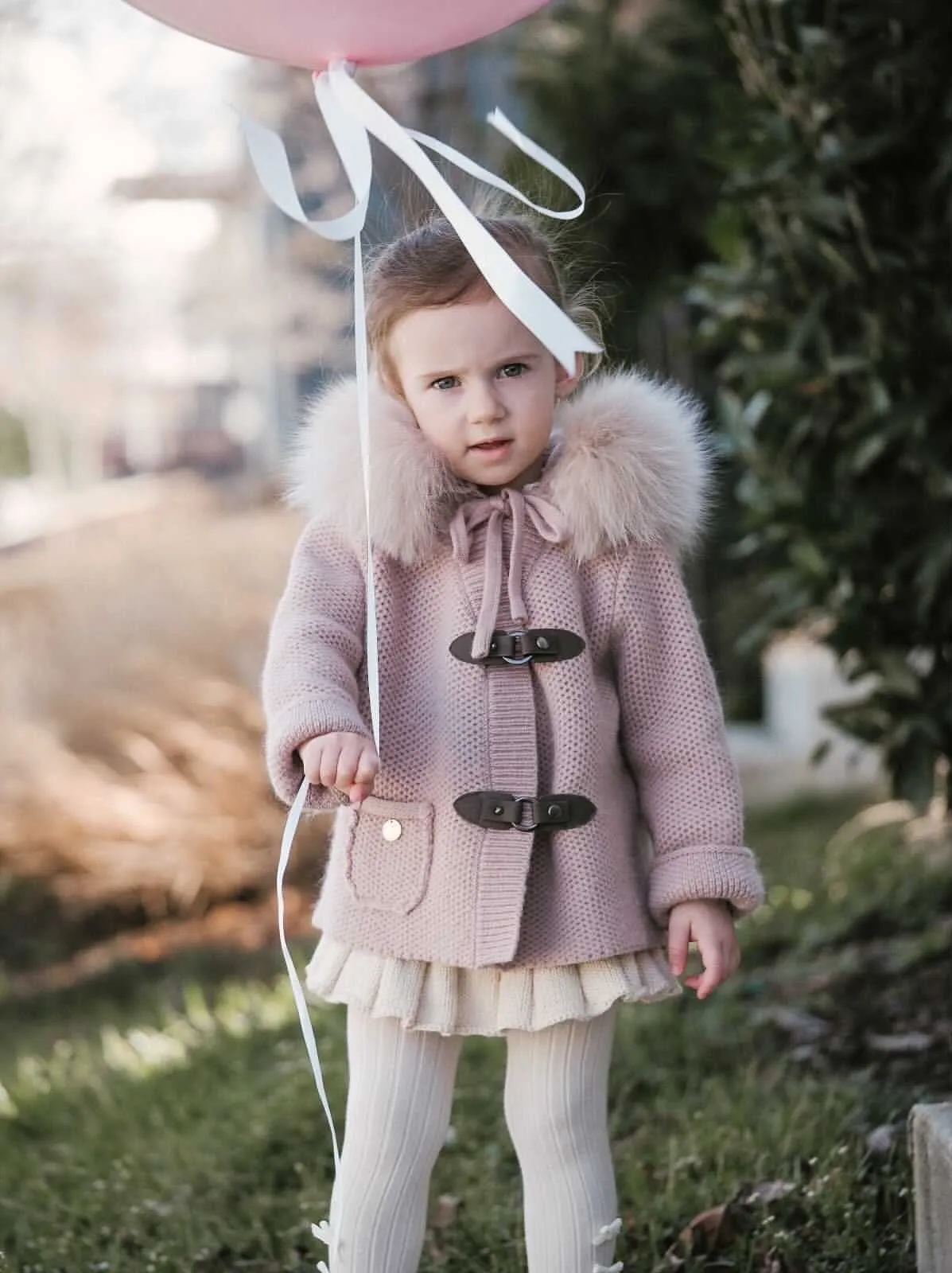 Honeycomb Dusty Pink Cashmere Pram Coat