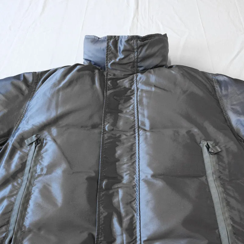 hooded high neck down jacket