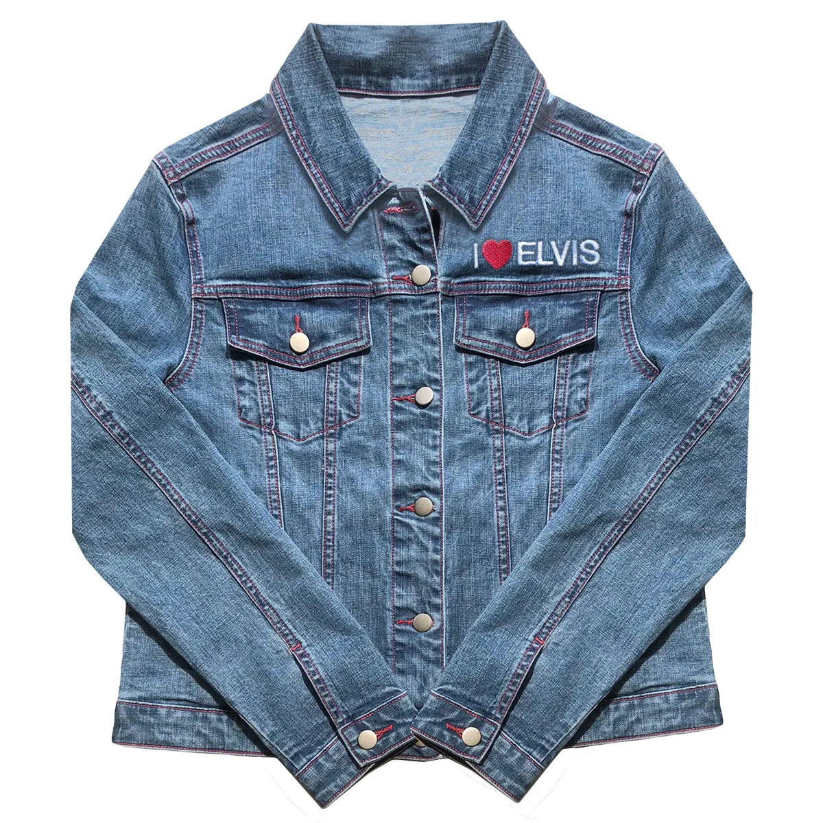 I Heart Elvis Profile Women's Denim Jacket