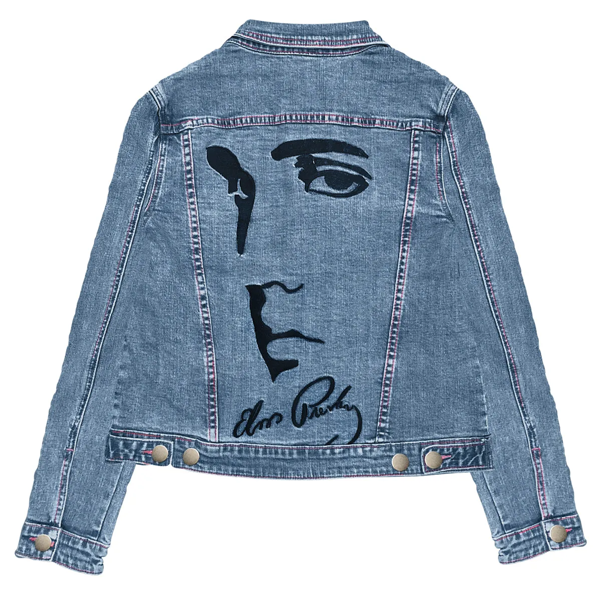 I Heart Elvis Profile Women's Denim Jacket