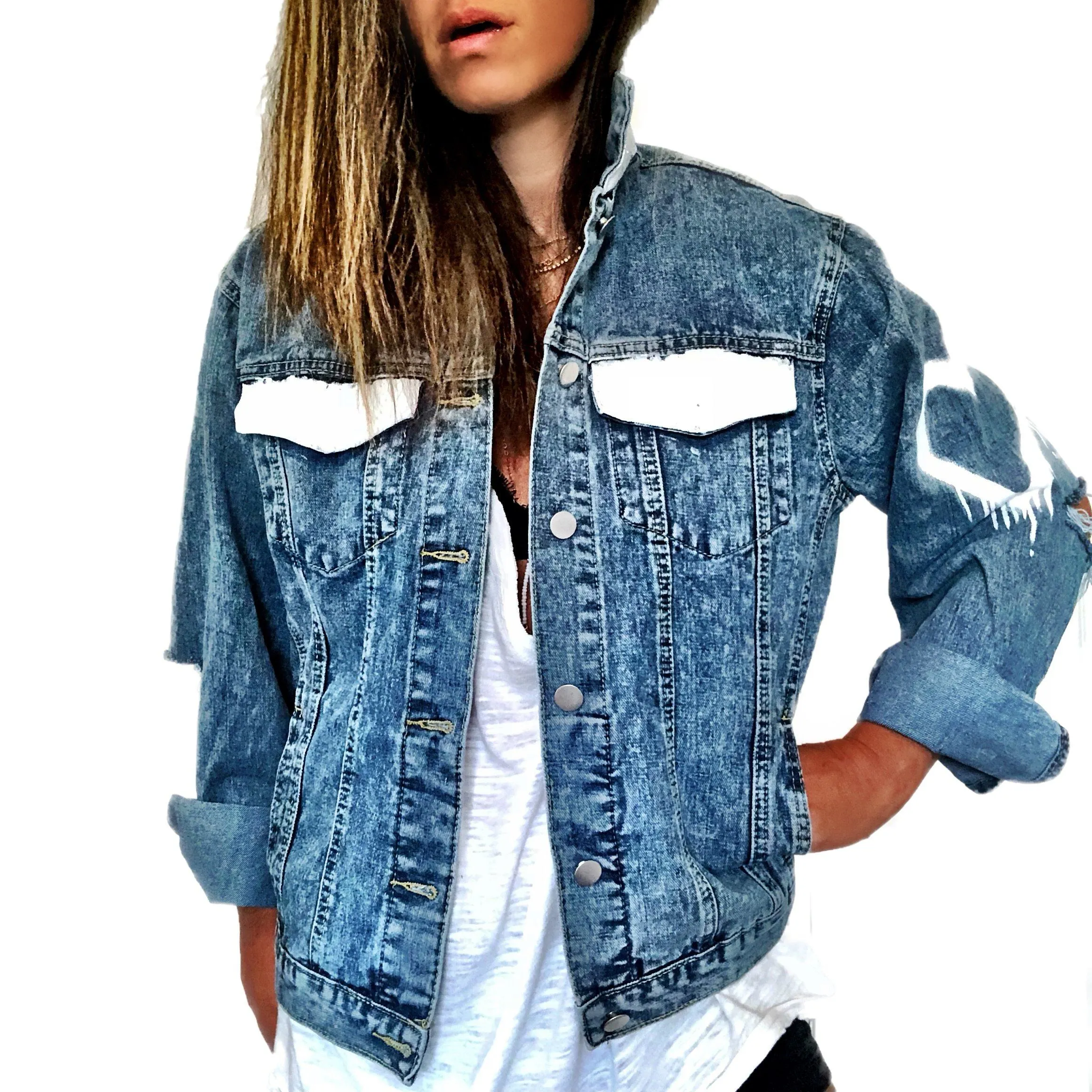 'I LOVE YOU' DENIM JACKET