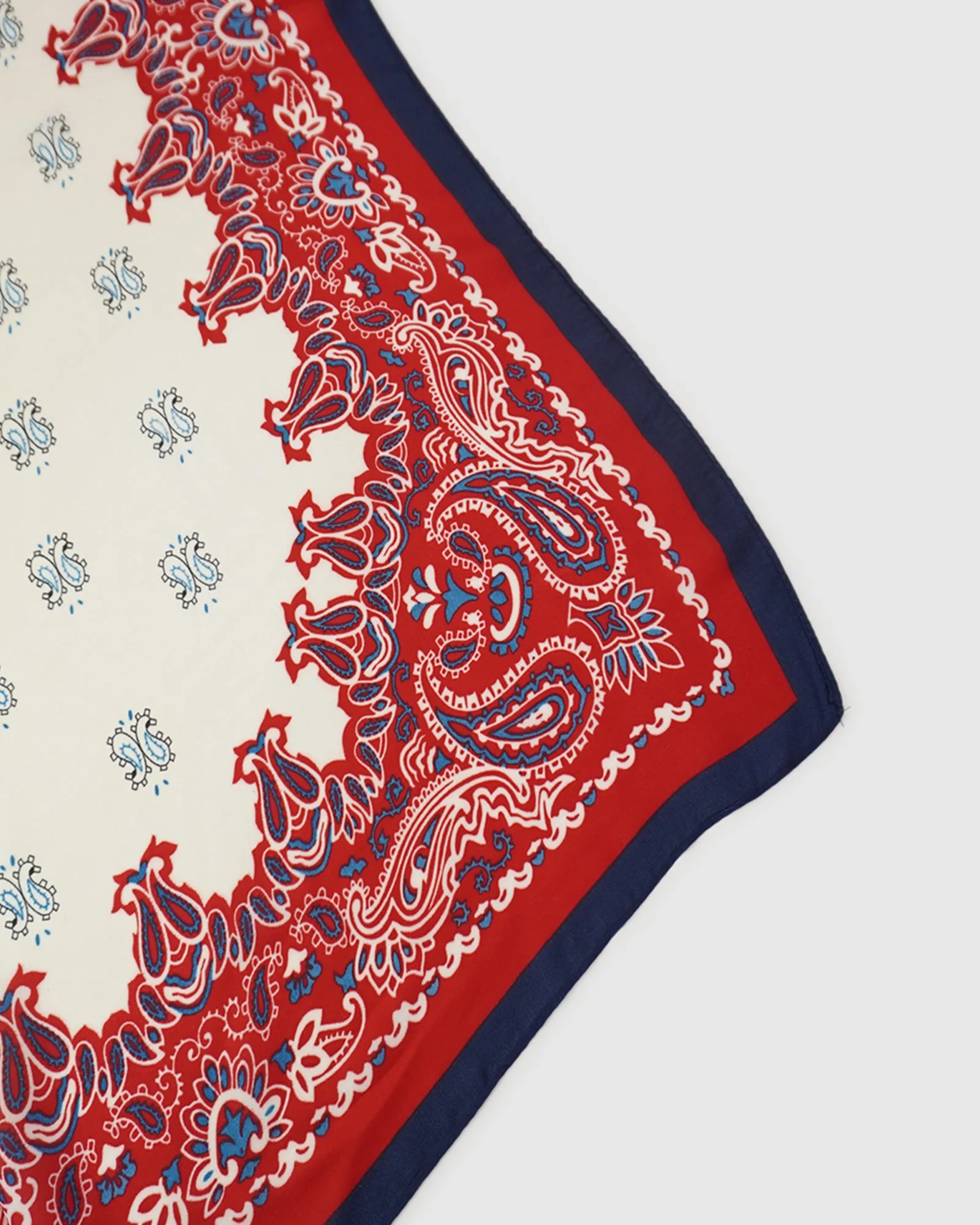 Jolene Fashion Scarf - Red/Navy