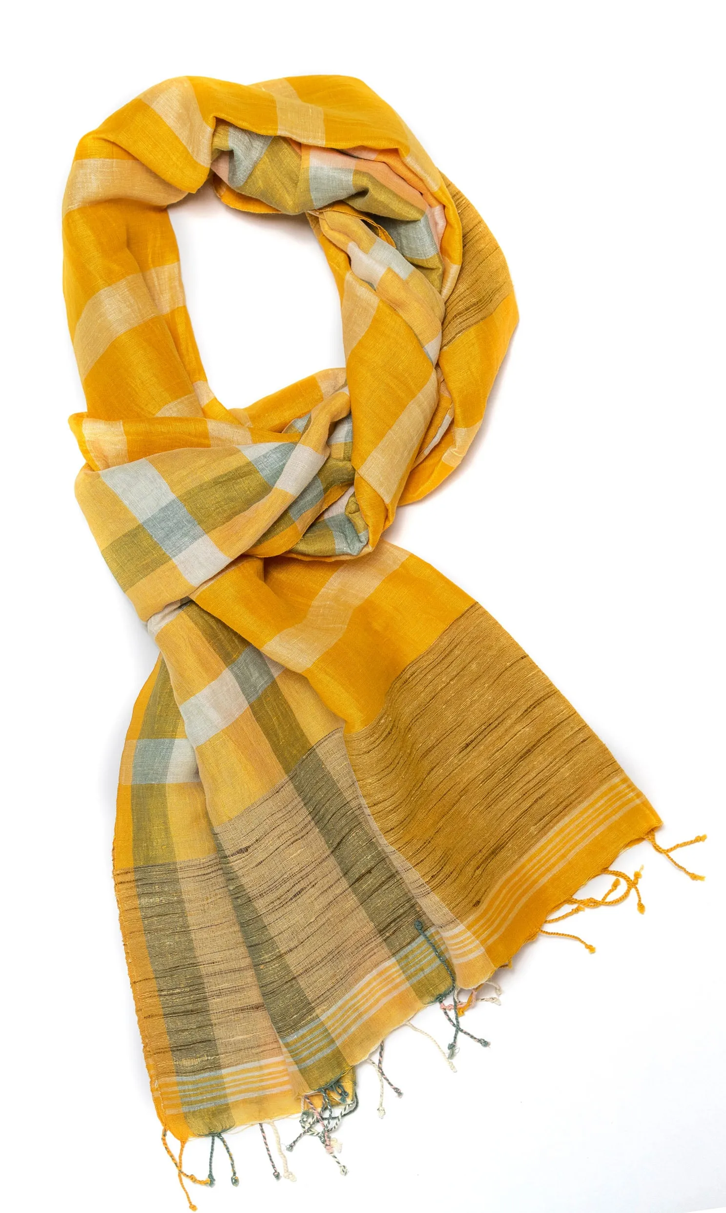 Jute Plaid - Yellow