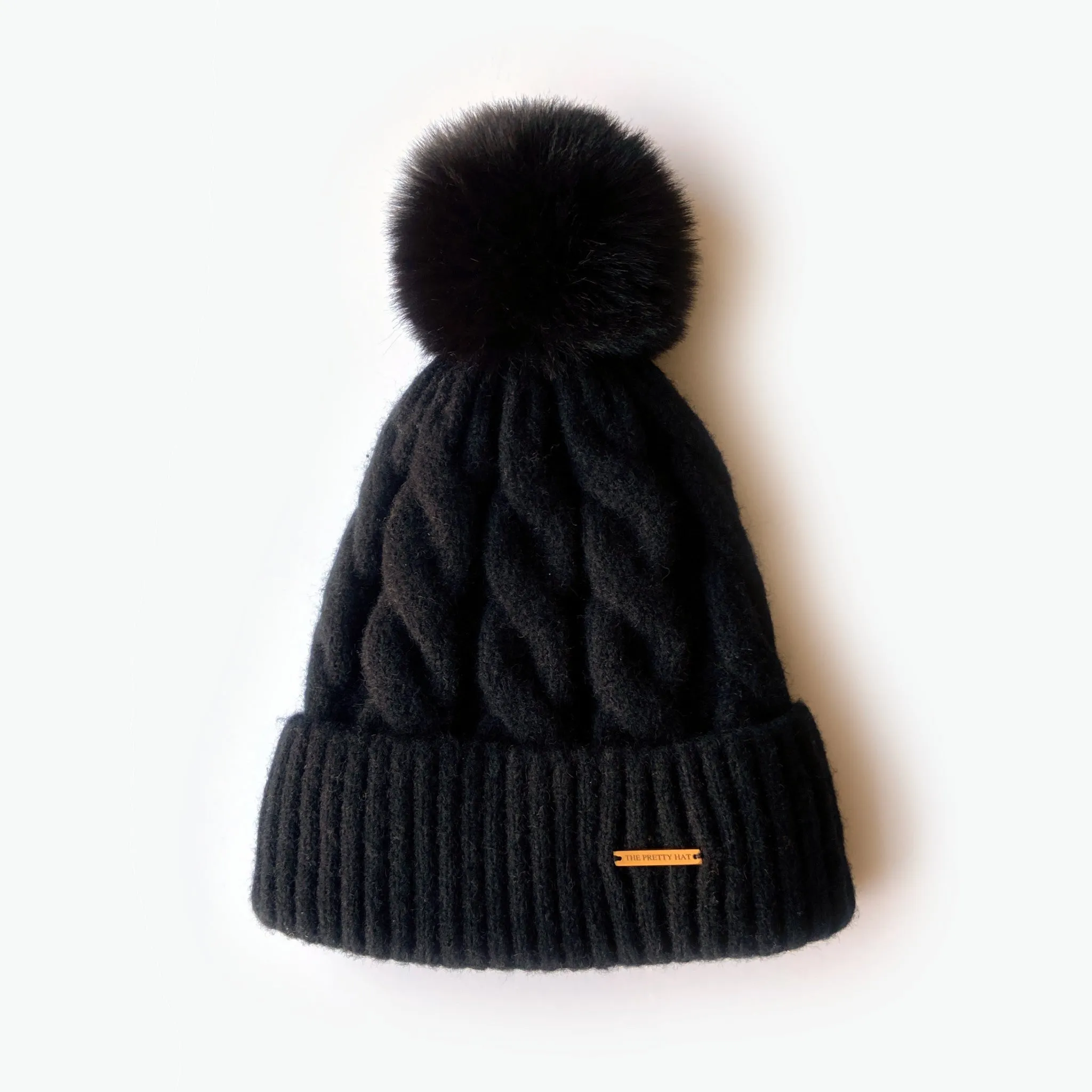 Kate Fleece Lined Beanie - Black