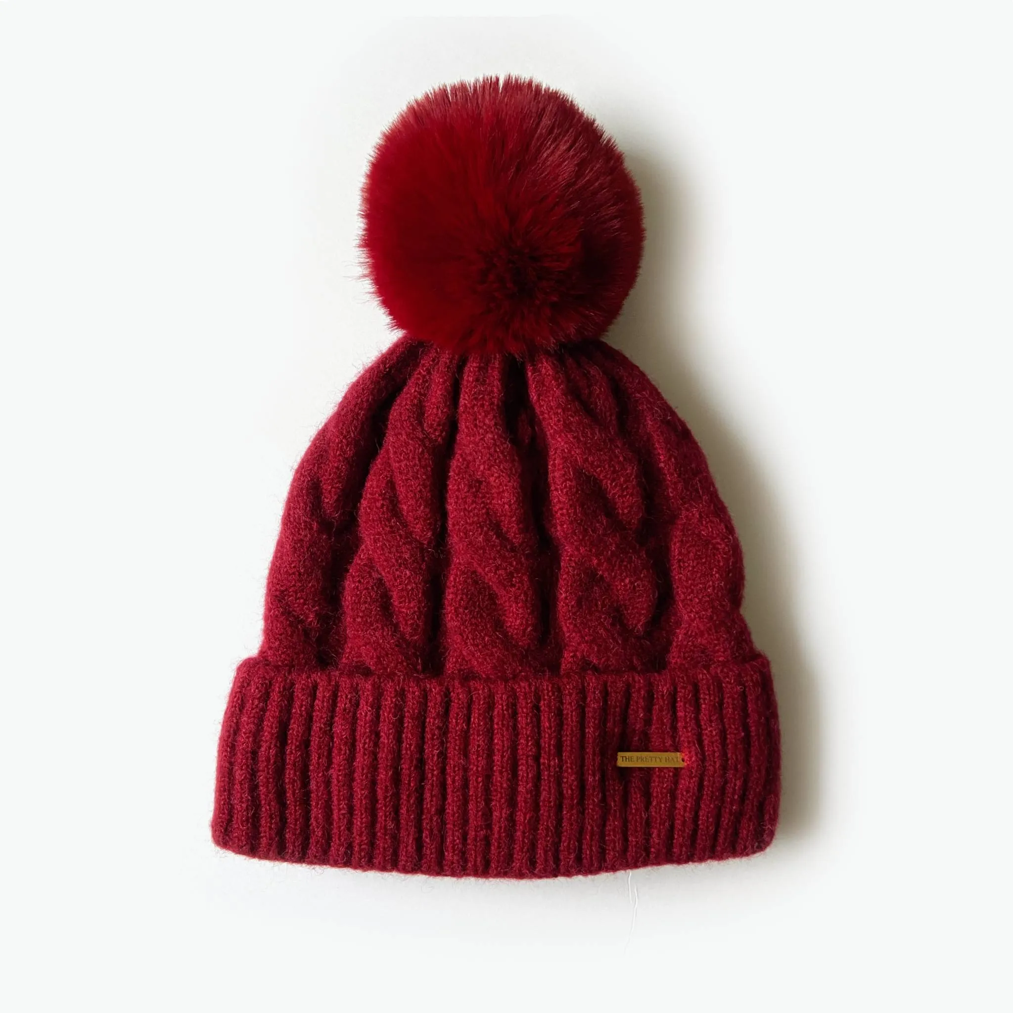 Kate Fleece Lined Beanie - Cranberry Red