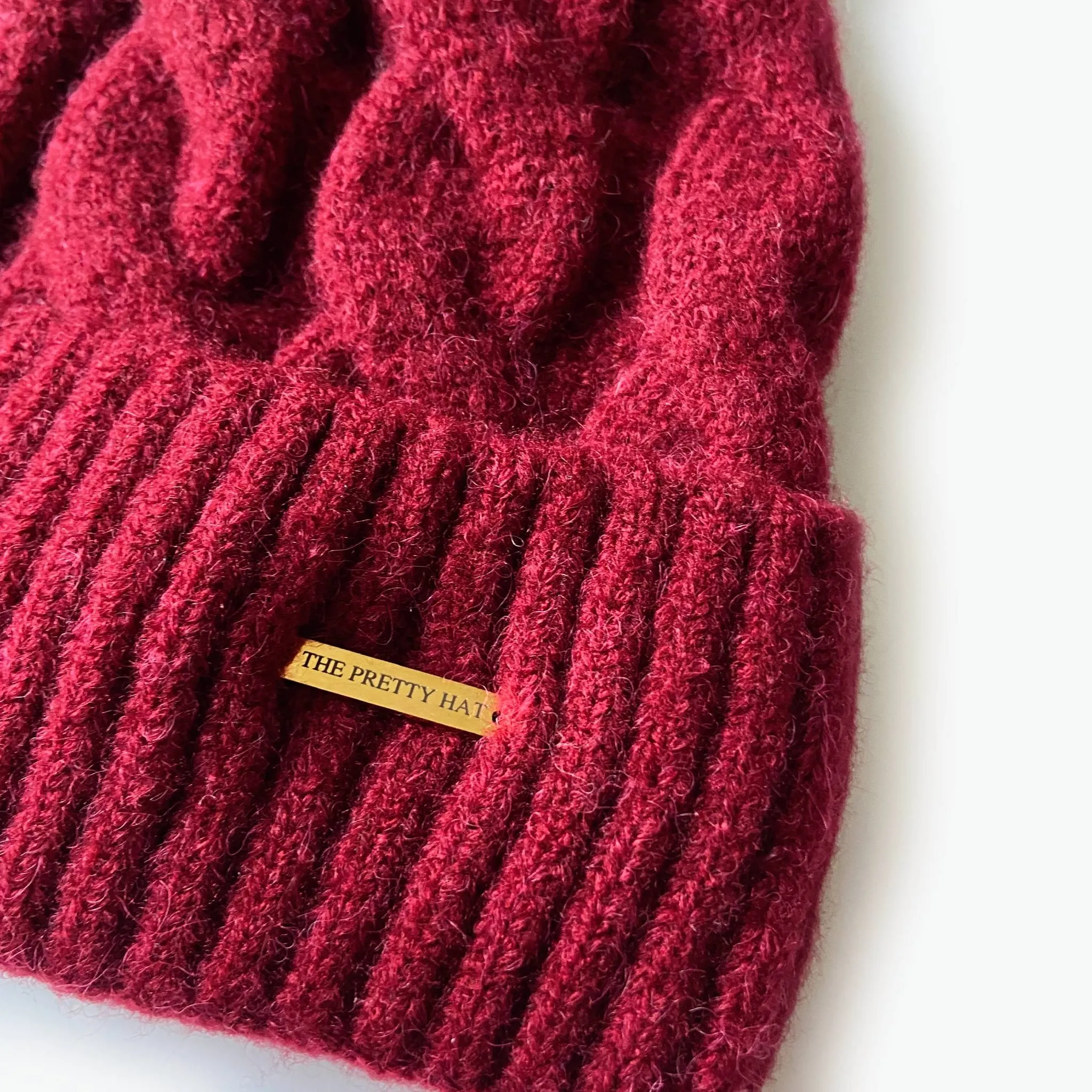 Kate Fleece Lined Beanie - Cranberry Red