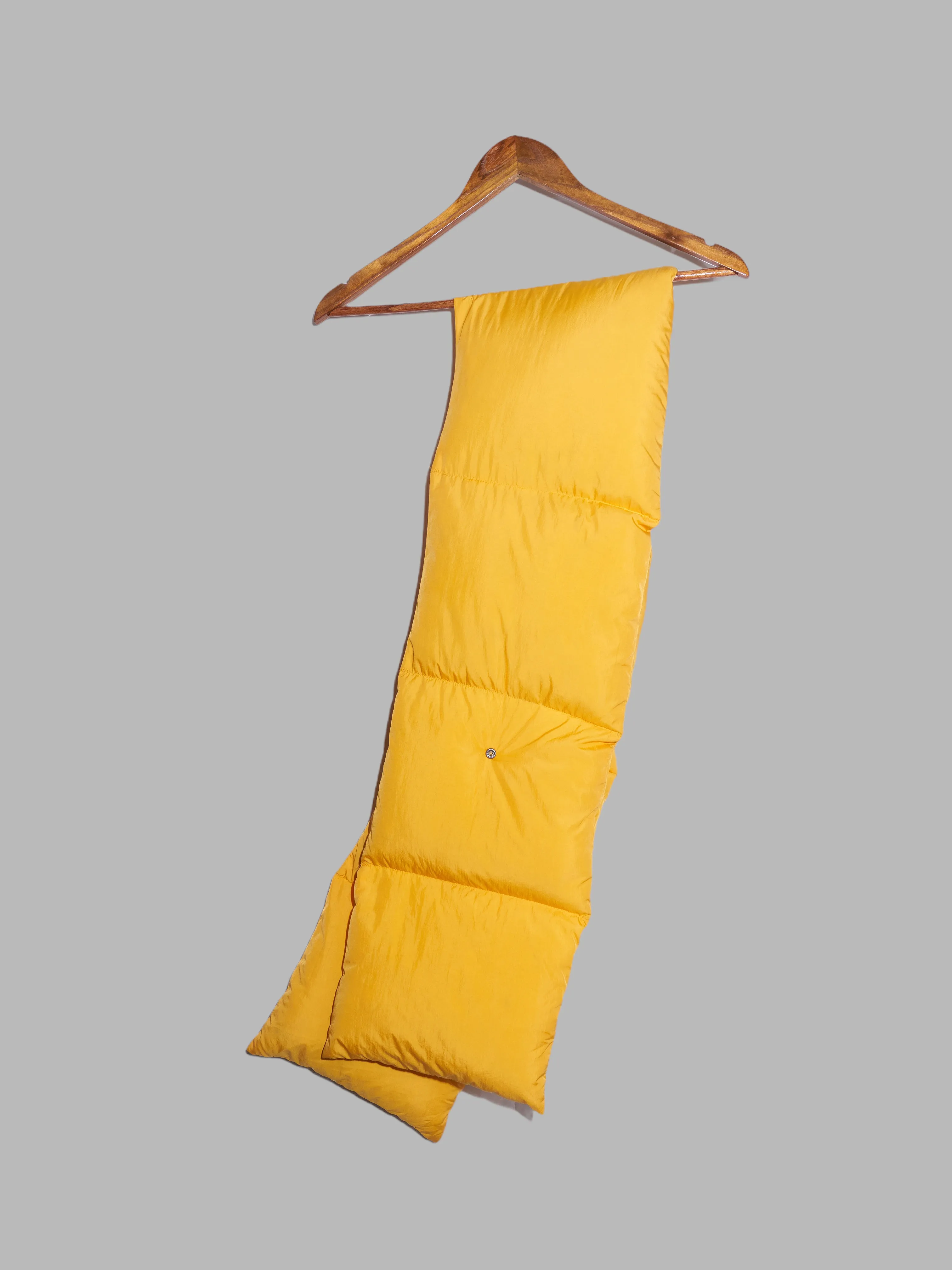 Keita Maruyama Homme yellow nylon down puffer scarf