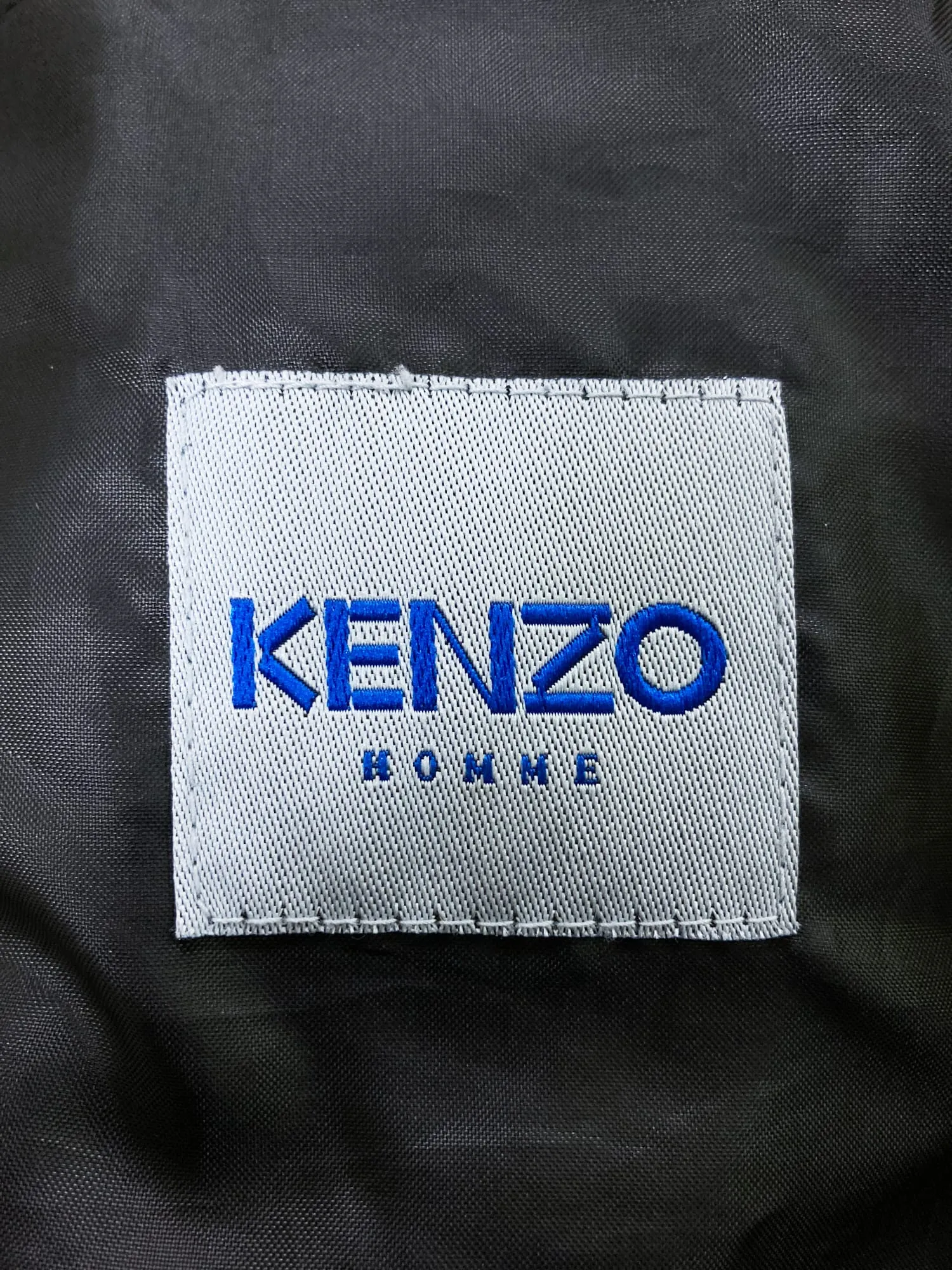 Kenzo Homme 1990s silver down puffer jacket with clear plastic hood