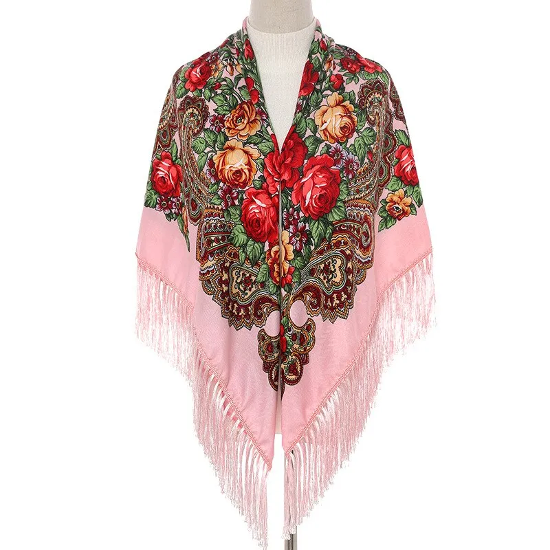 Keyed- Piano Shawl Style Fringed Scarf Shawl 18 Color Ways