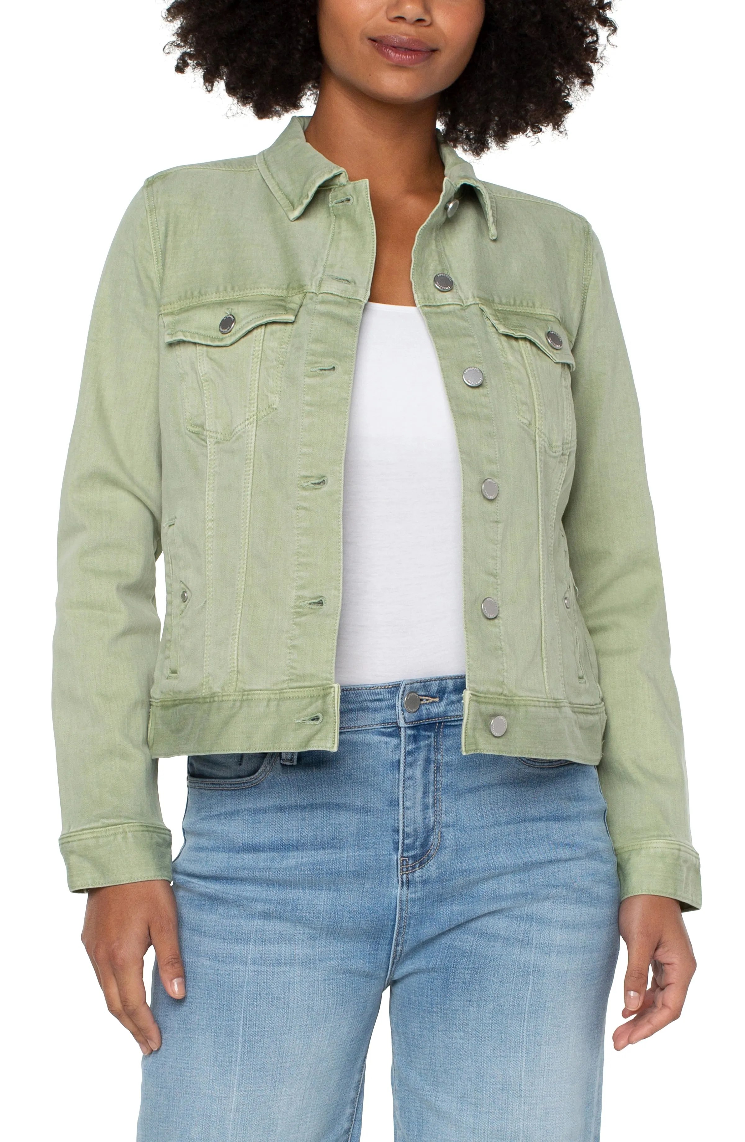 Liverpool Classic Jean Jacket (Spanish Moss)