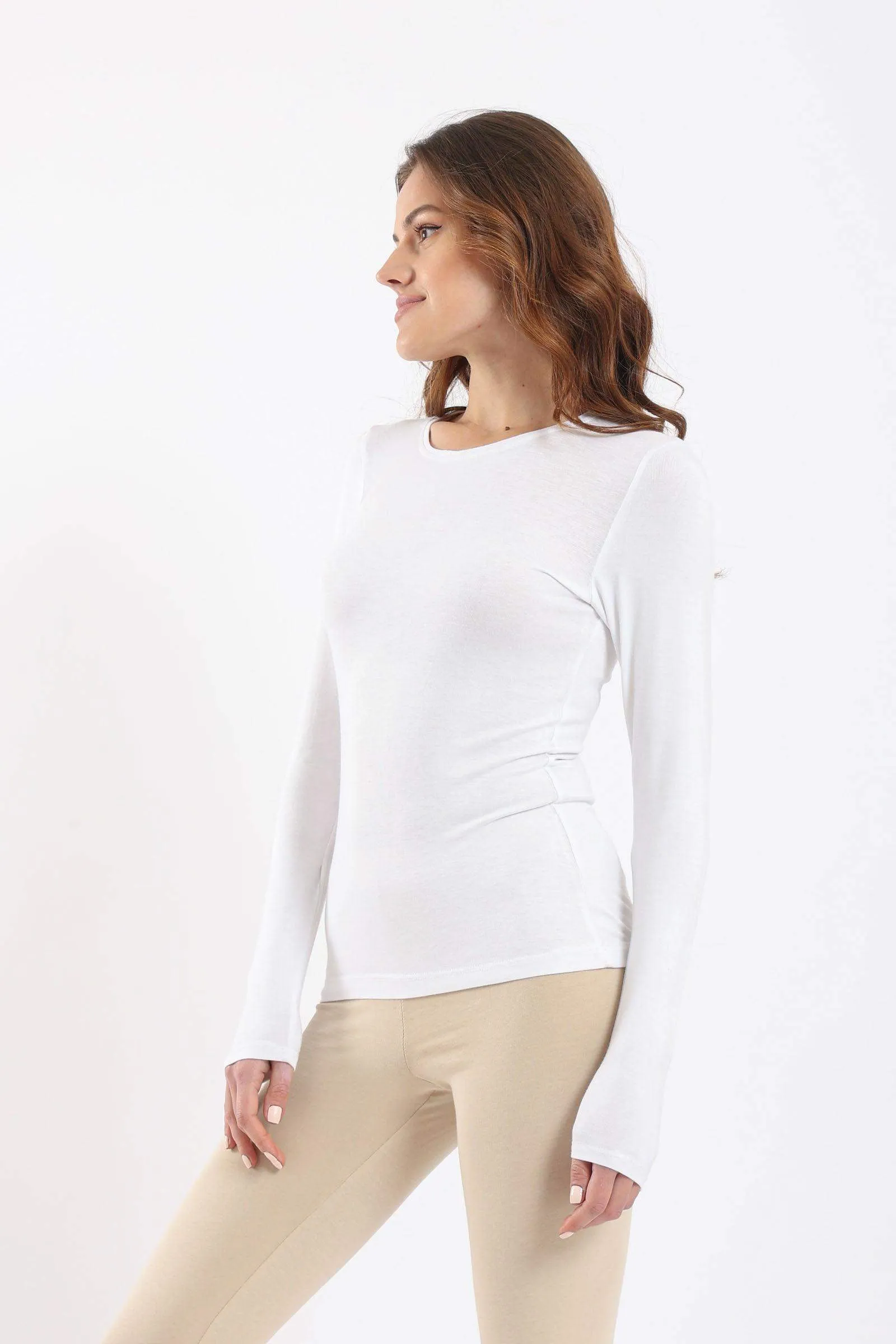 Long Sleeves Viscose Top