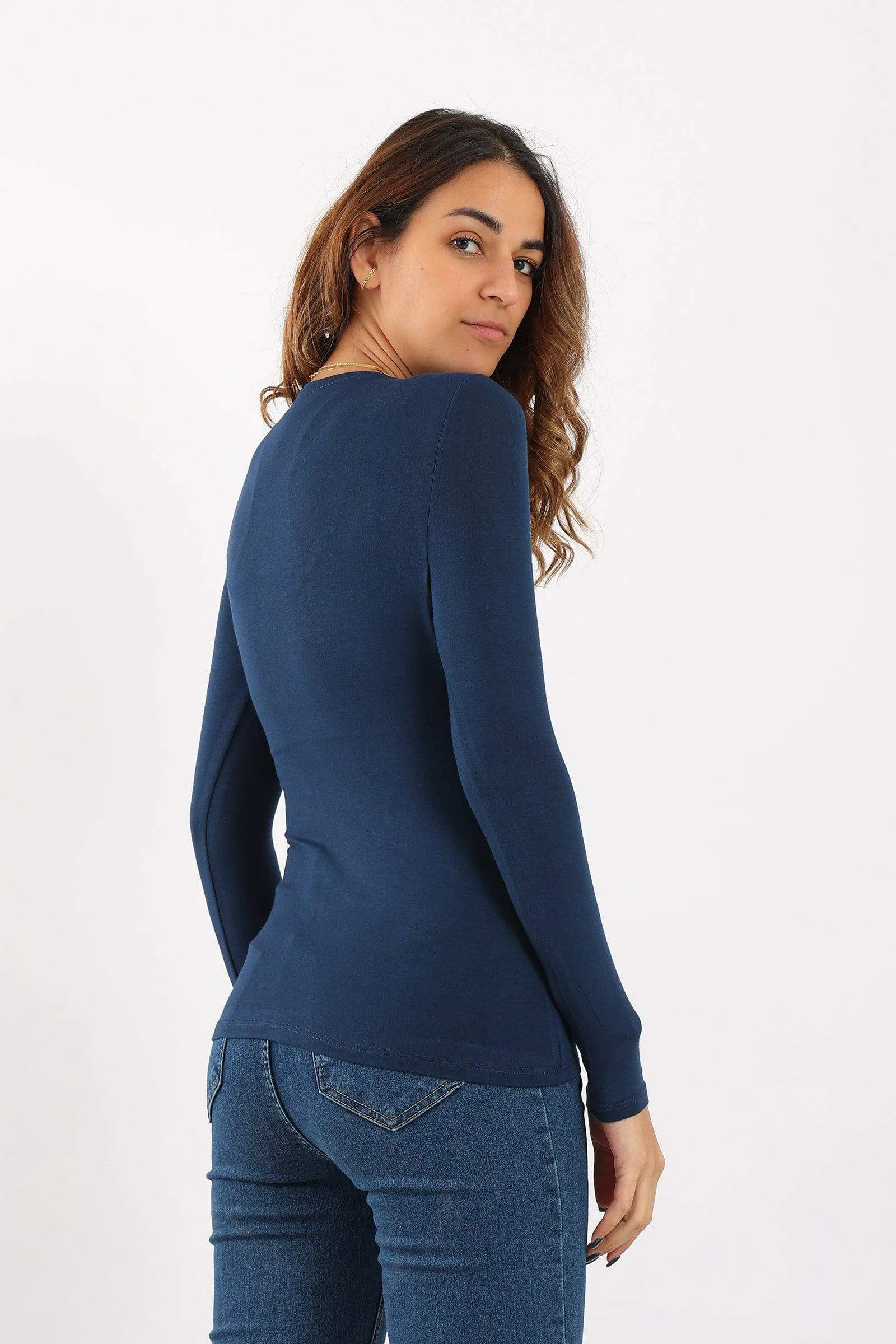 Long Sleeves Viscose Top