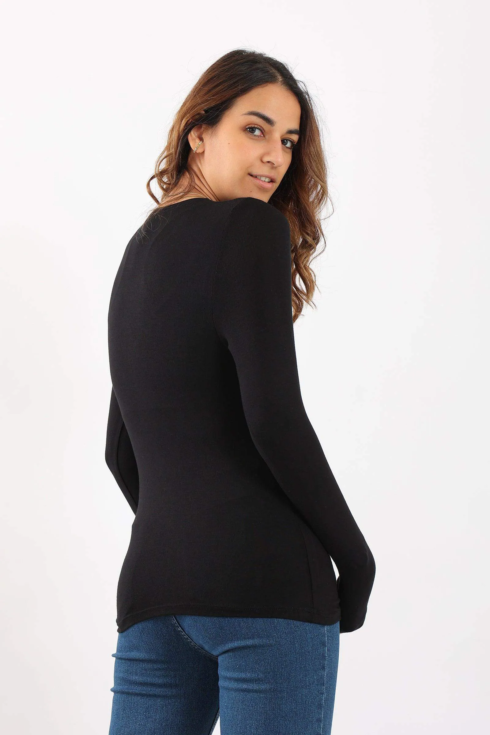 Long Sleeves Viscose Top