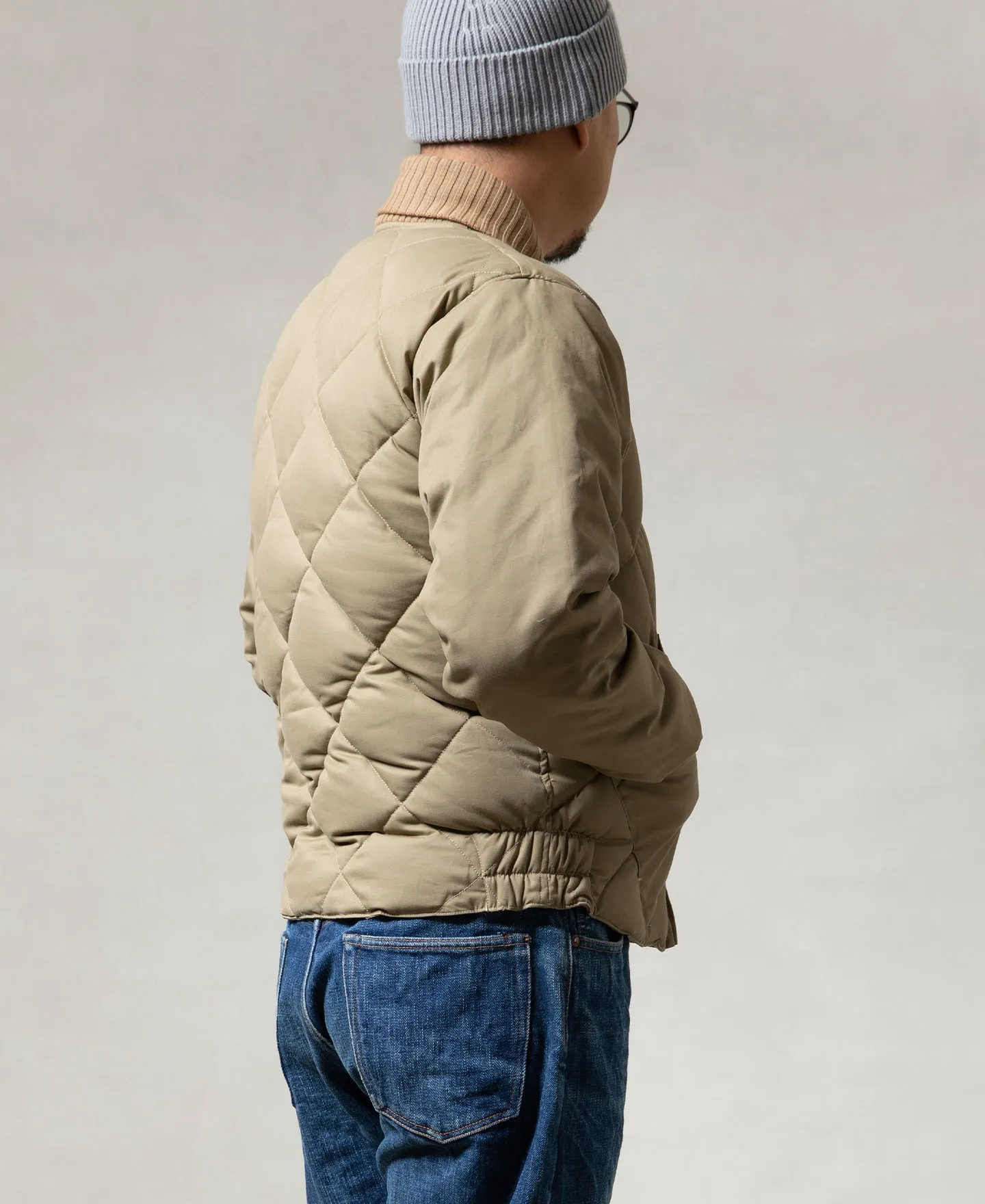 Lot 353 1950s Quilted Down Jacket - Camel