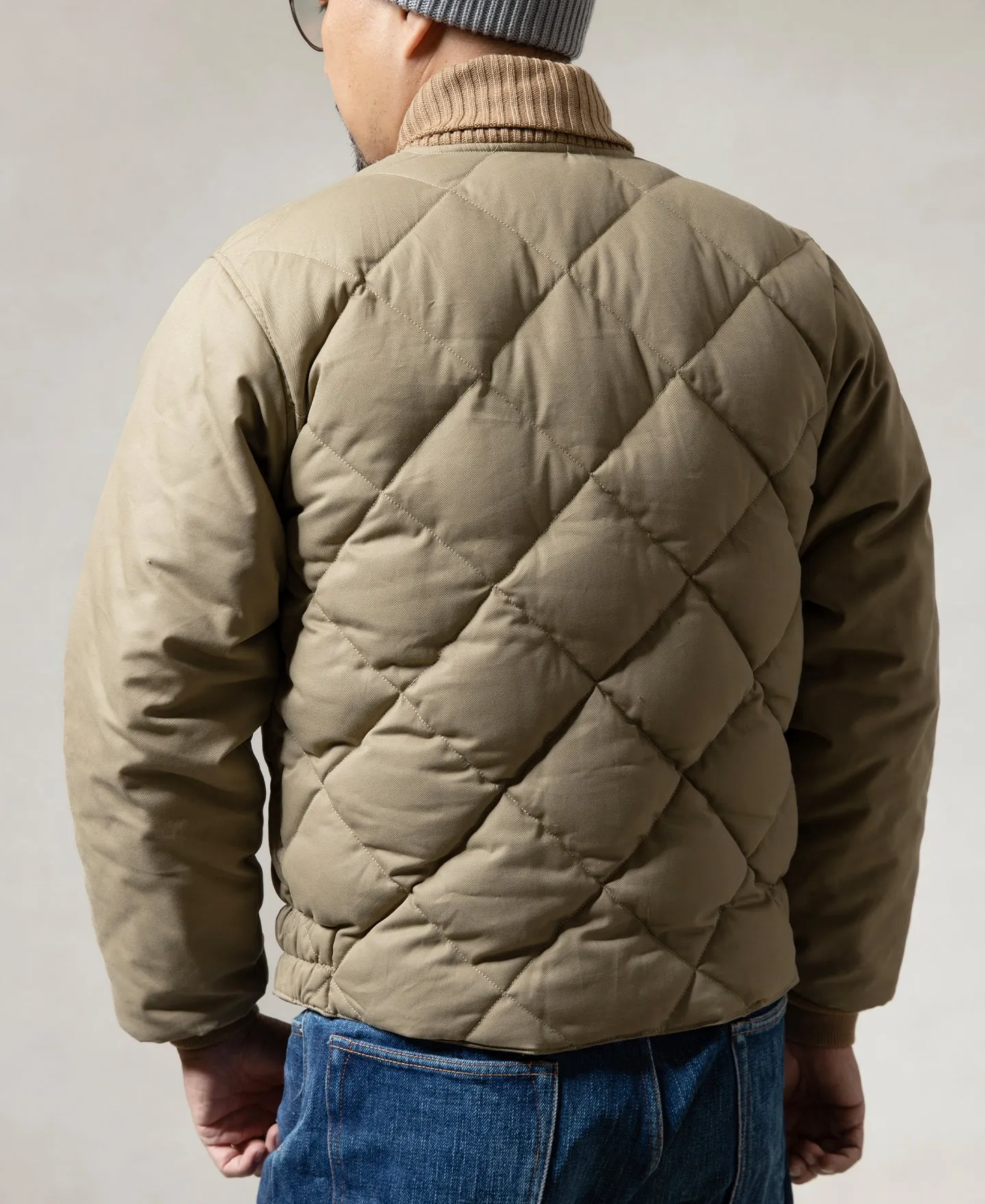 Lot 353 1950s Quilted Down Jacket - Camel