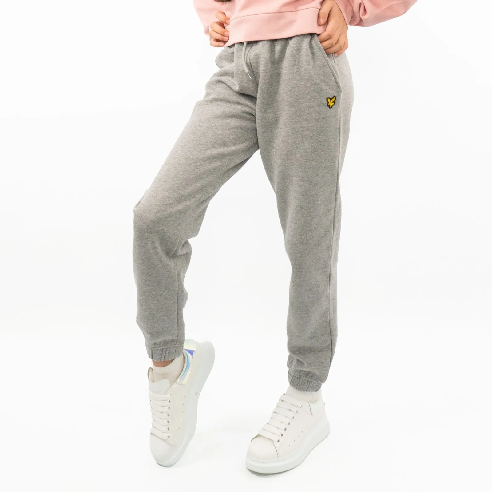 Lyle & Scott Girls Sweat Grey Jogger Style Tracksuit Bottoms Casual Trousers