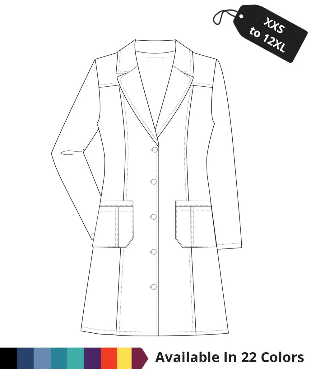 Made To Order Women's 36 Inch Two Pocket Fashion Long Lab Coat