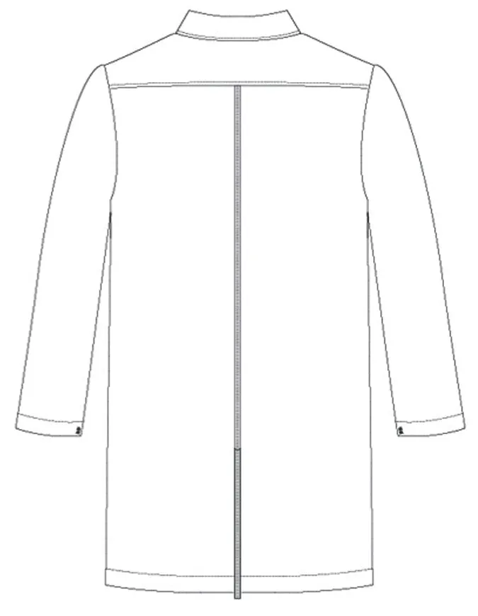 Maevn 35.5 Inch Unisex Notched Collar Lab Coat