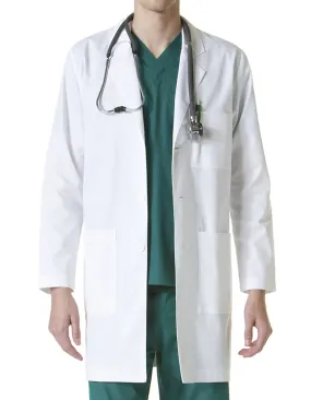 Maevn 35.5 Inch Unisex Notched Collar Lab Coat