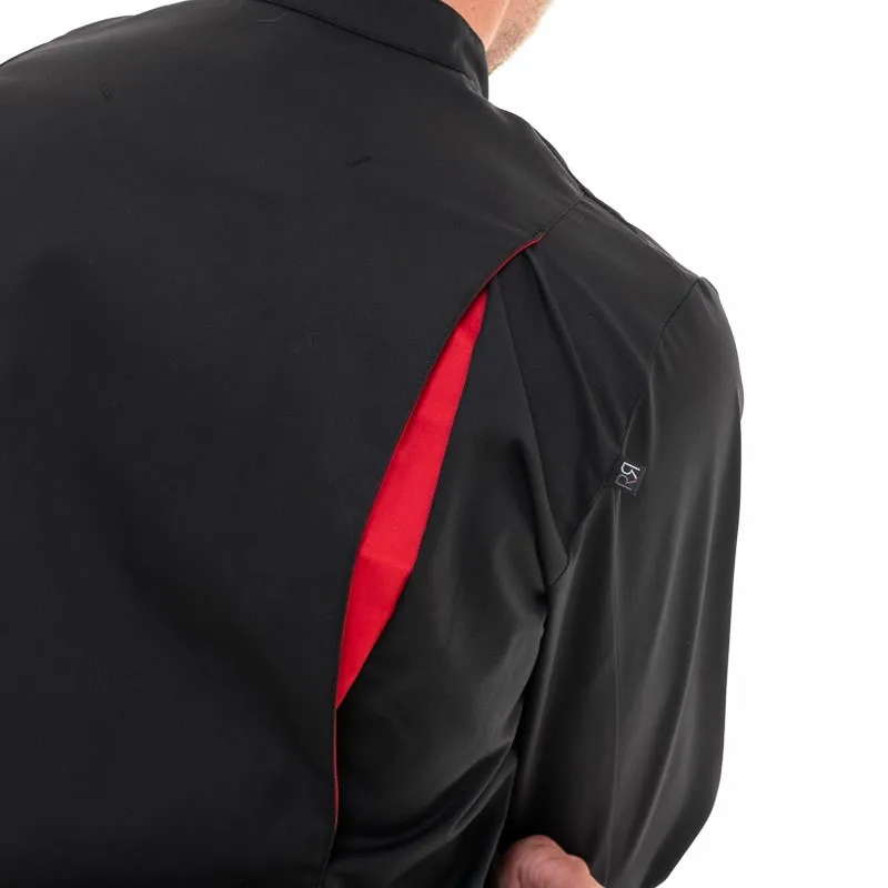 Men's Black Long Sleeve Chef's Coat Boko - ROBUR