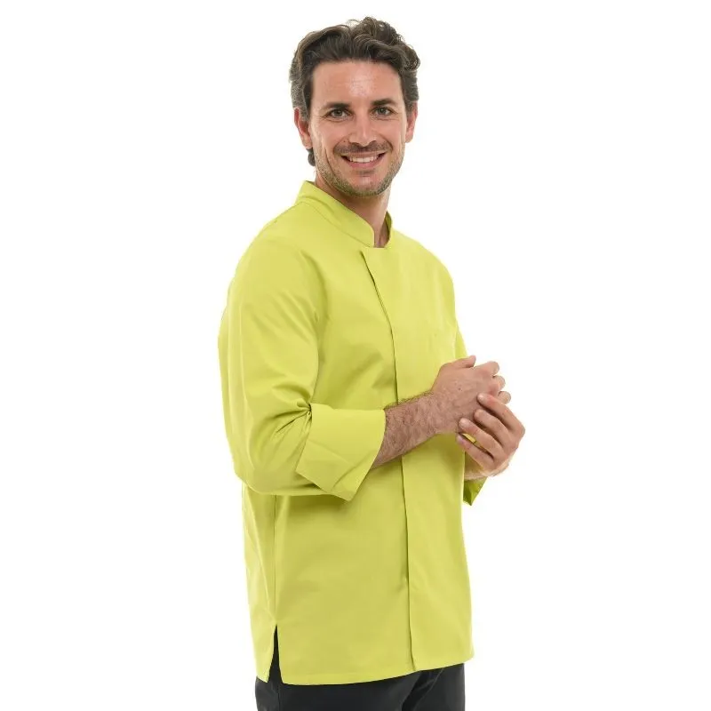 Men's Long Sleeve Lime Chef Coat  - MANELLI