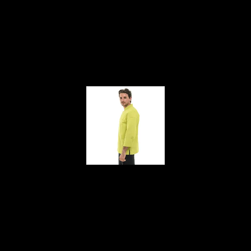 Men's Long Sleeve Lime Chef Coat  - MANELLI