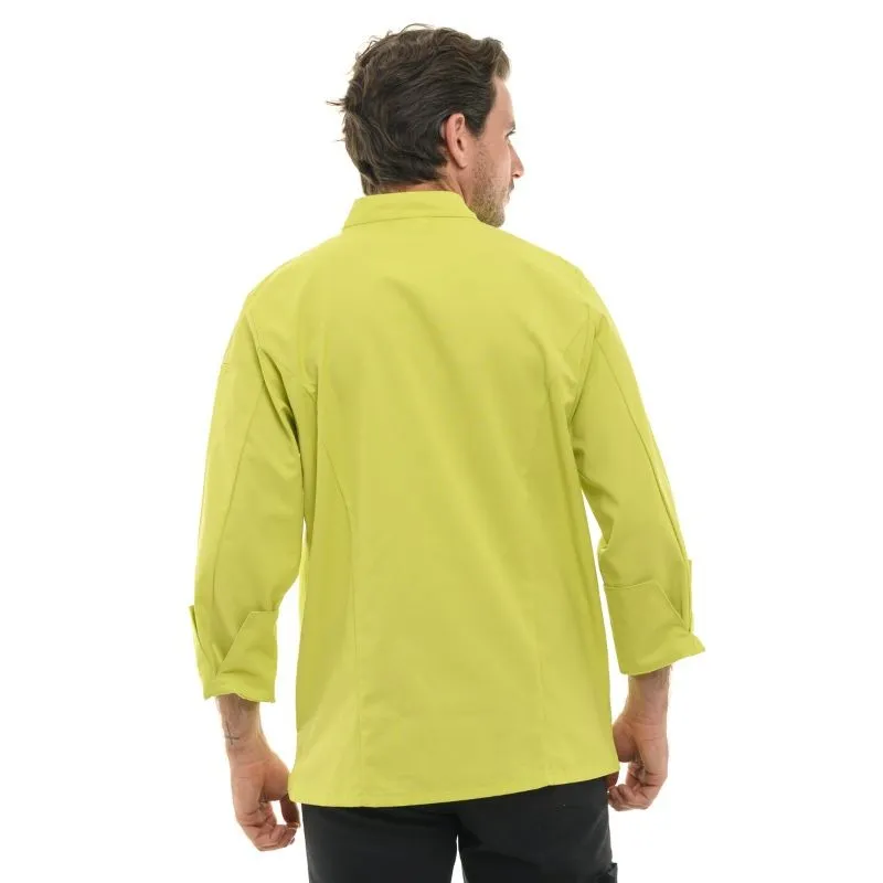 Men's Long Sleeve Lime Chef Coat  - MANELLI