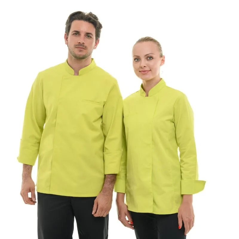 Men's Long Sleeve Lime Chef Coat  - MANELLI