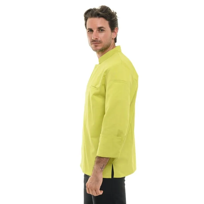 Men's Long Sleeve Lime Chef Coat  - MANELLI