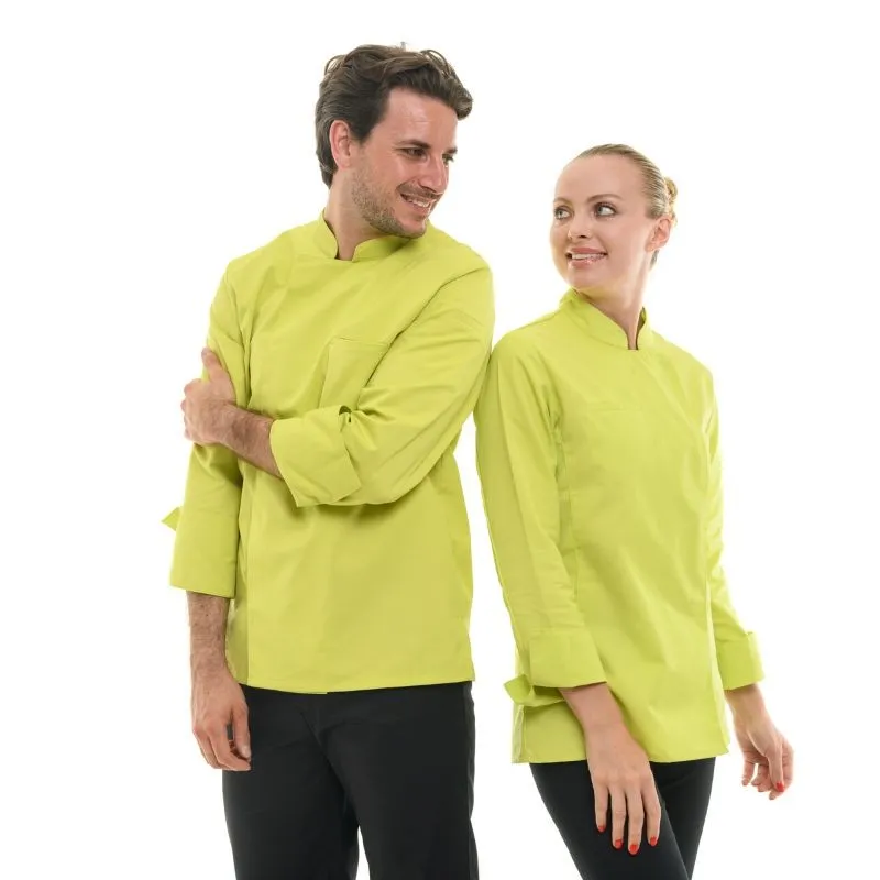 Men's Long Sleeve Lime Chef Coat  - MANELLI