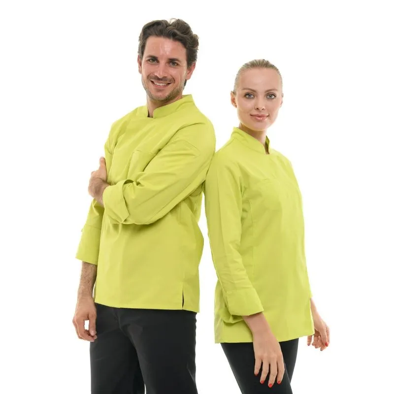 Men's Long Sleeve Lime Chef Coat  - MANELLI