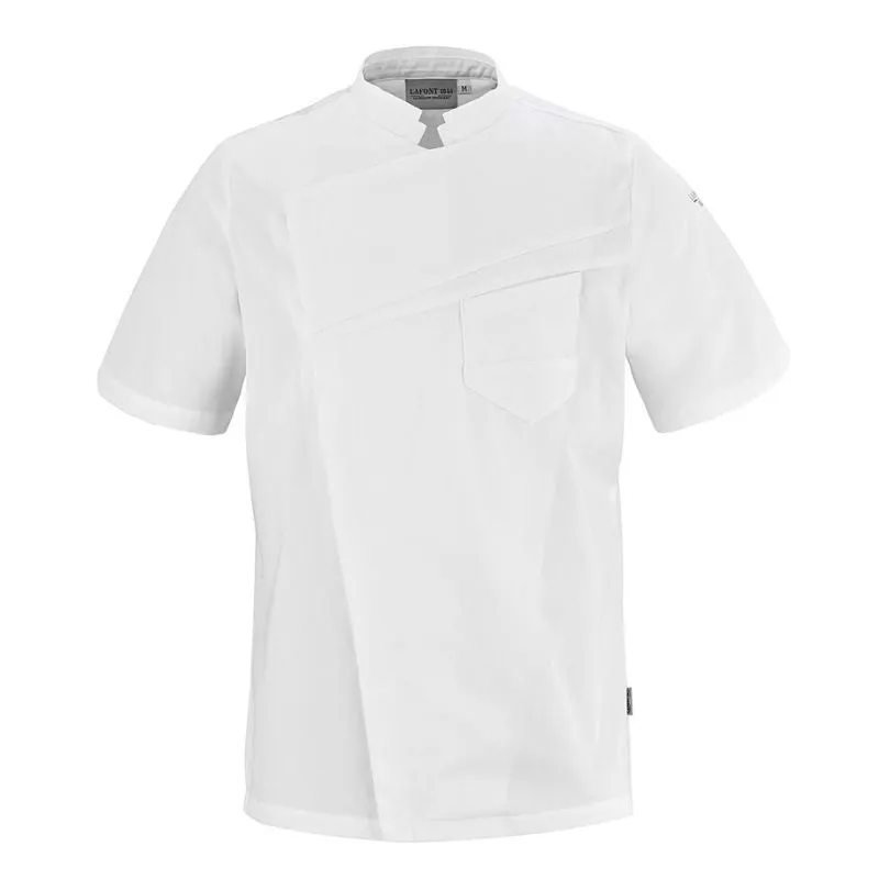 Men's Short Sleeve White Cooking Coat - LAFONT