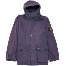 Men's Trench Applique Logo Jacket Purple Size XXL