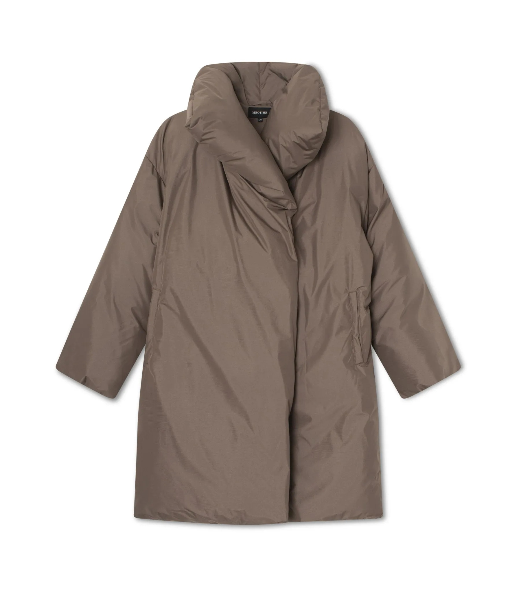 MOLLY PUFFER COAT - GREY/BROWN