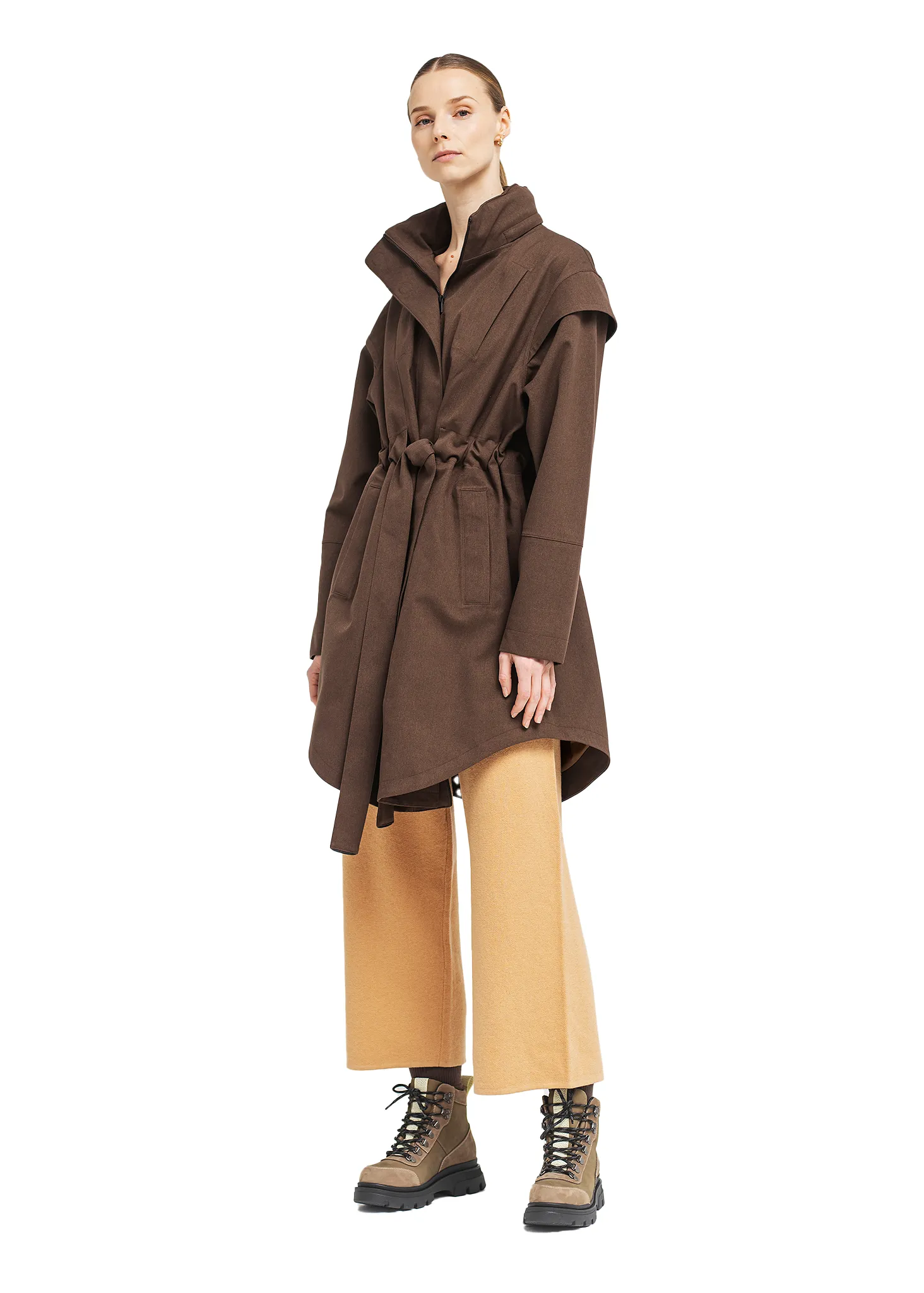 Monsun Coat - Chocolate Brown