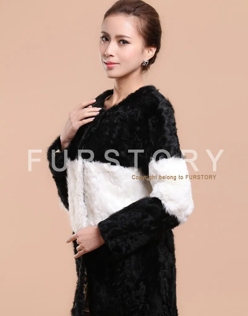 New Lamb Fur Coat Jacket Overcoat  Winter Overcoat In Fashion Interval Color Style Good Quality Lamb Fur FS13068