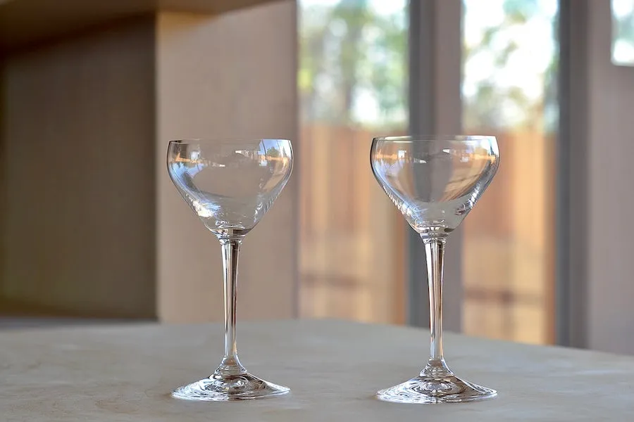 Nick and Nora Martini Cocktail Glasses Set of 2