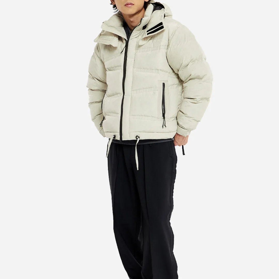 OBLIQUE QUILTED PUFFA DOWN - ECRU