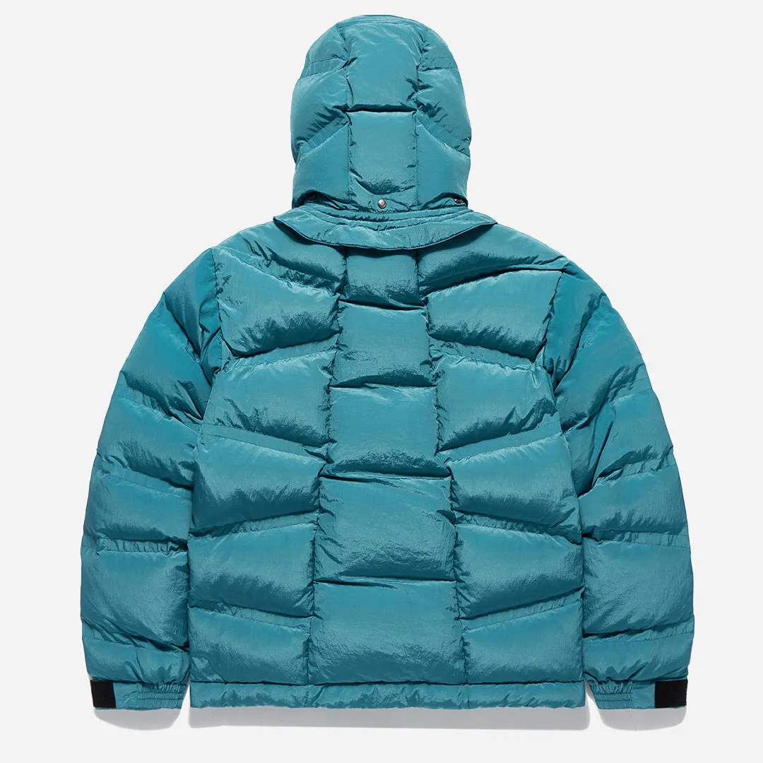 OBLIQUE QUILTED PUFFA DOWN - TEAL BLUE