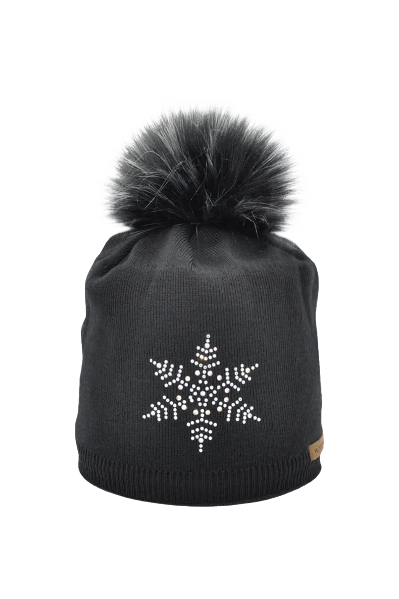 Prima Snowflake Wool Beanie Hat